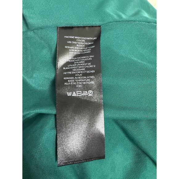 Anthropologie The Maya Ruched Cowl-Neck Midi Dress Kelly Green Stretch Sz XS New - Picture 13 of 14